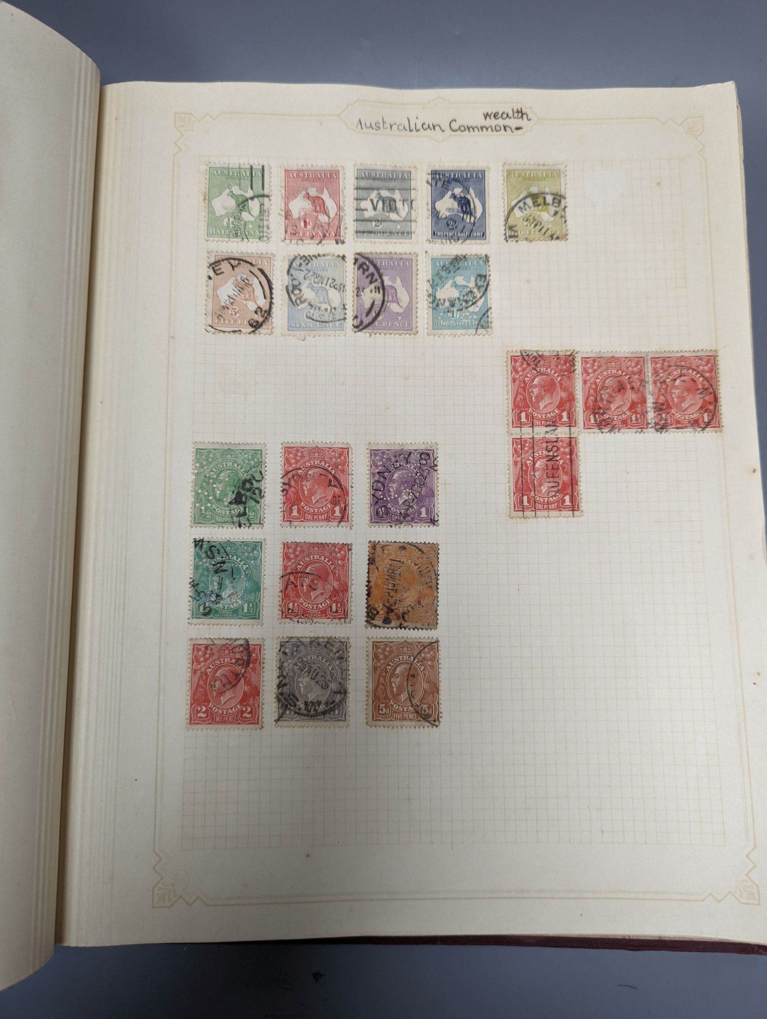 A collection of Empire stamps